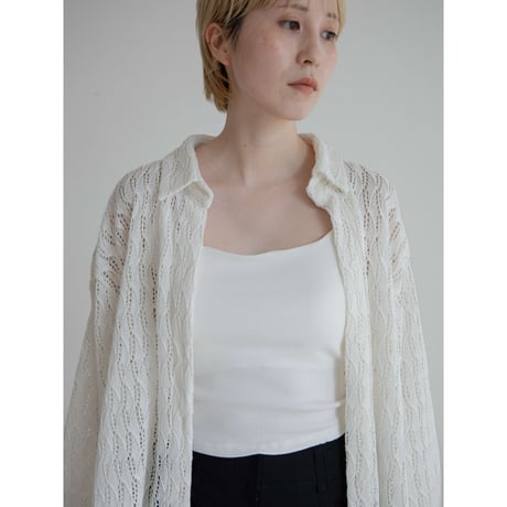 《予約販売》crochet knit over shirt_nt2296