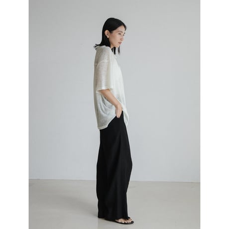 《予約販売》linen soft over knit shirt/2colors(unisex)_nb0323