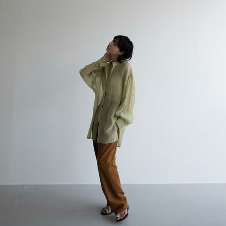 【nokcha original】waist pants/camel brown_np0595