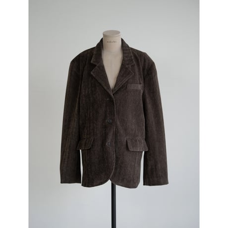 《予約販売》herringbone velours jacket/2colors_no0478