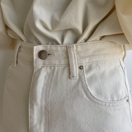 【nokcha original】“nc” pants/ivory_np0748