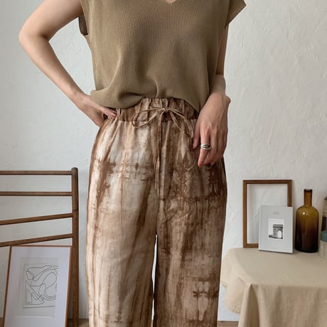 taidai slit pants /2colors_np0207