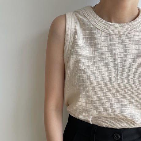 【nokcha original】jacquard tank top/3colors_nt1722