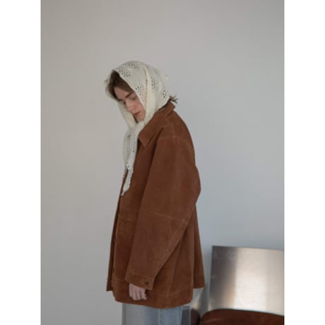 - AUTHENTIC series - real suède rich jacket/camel_an0037