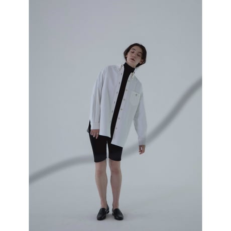 - AUTHENTIC series - button down mannish shirt/ivory_an0022