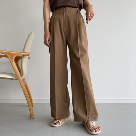 《予約販売》cotton wide pants/2colors_np0434
