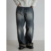 《予約販売》accent vintage like oval jeans_nj0117