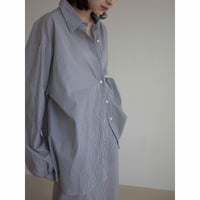 《予約販売》stripe over light shirt/2colors_nb0249