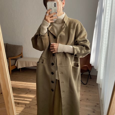 《予約販売》pocket long wool coat/2colors_no0139