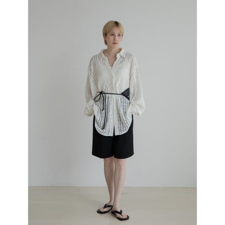 《予約販売》crochet knit over shirt_nt2296