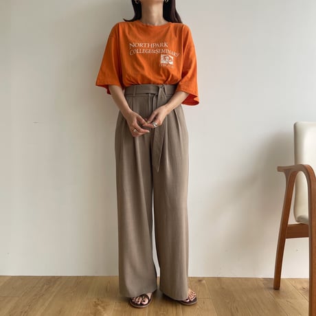 《予約販売》belt long pants/2colors_np0617