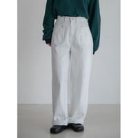 《予約販売》accent white jeans_nj0120
