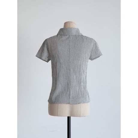 《予約販売》sheer minimal check shirt/2colors_nb0369
