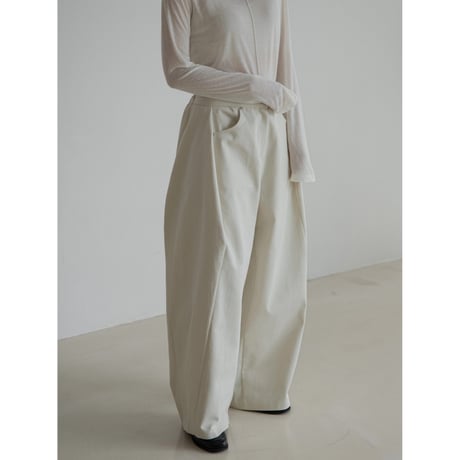 《予約販売》twill oval mannish pants/2colors_np1080