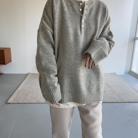 《予約販売》over botan knit/3colors_nt1170