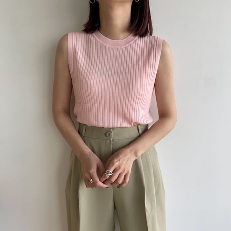 《予約販売》material lib knit tank top/4colors_nt1335