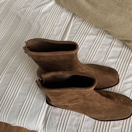 《予約販売》suède wood heel boots_na0206