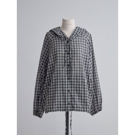 《予約販売》check hoodie shirt_nb0360