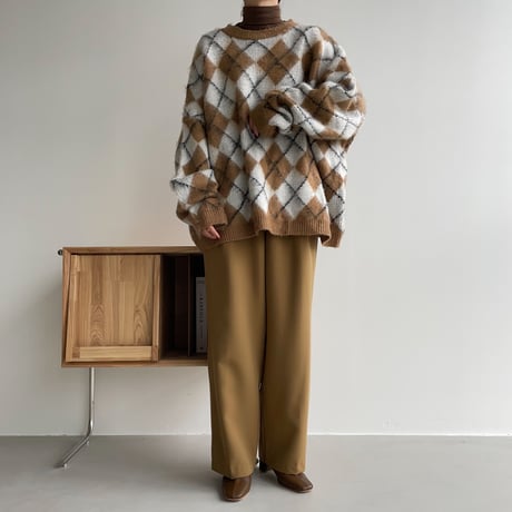 《予約販売》argyle over knit_nt1115