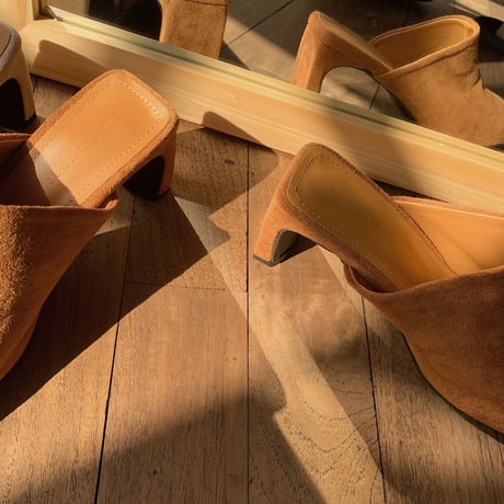 《予約販売》suède heel sabo/2colors_na0219
