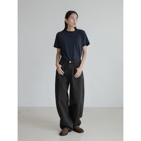 《予約販売》stripe cocoon jeans_nj0157