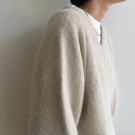 《予約販売》mohair v neck over knit/2colors_nt1855