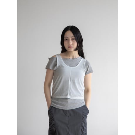 《予約販売》sheer layered tee/3colors_nt2077