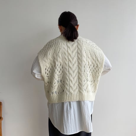 《予約販売》low gauge knit vest/2colors_nt1480