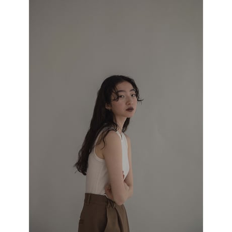 【nokcha original】natural lib tank top/2colors_nt1980
