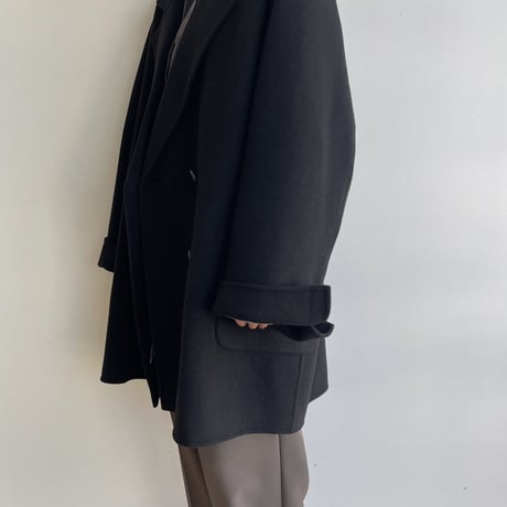 【nokcha original】HAND MADE tailored middle coat/black_no0307