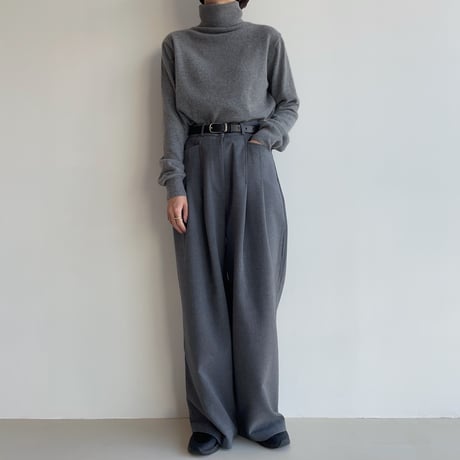 《予約販売》two tuck mannish wide pants/2colors_np0935
