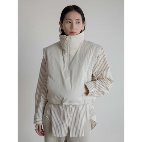 《予約販売》2way mannish down vest/2colors_nt2221