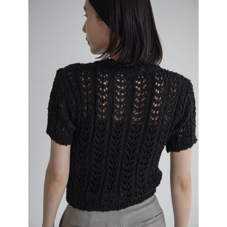 《予約販売》crochet minimal lady knit tops/2colors_nt2311