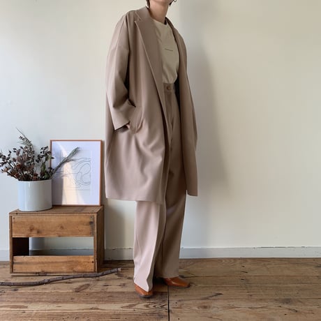 【NOKCHA original】2way quality over jacket/beige_no0083