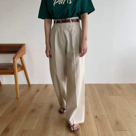 《予約販売》natural linen long pants/2colors_np0585