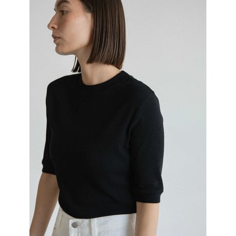 《予約販売》mid sleeve sheer tee/2colors_nt2565