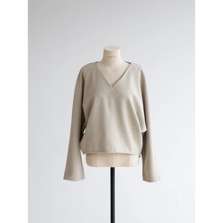 《予約販売》v neck over tops/2colors_nt2037