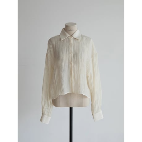 《予約販売》rincl cropped sheer shirt/3colors_nb0315