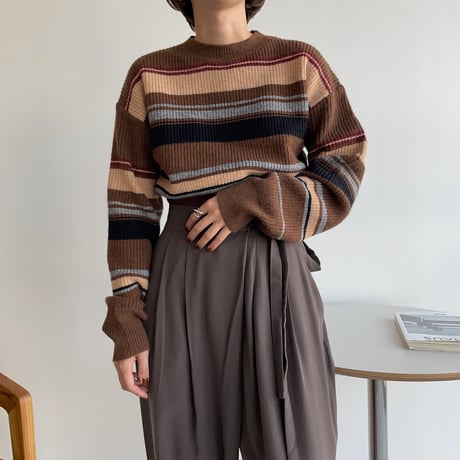 《予約販売》mulch color knit/2colors_nt1105
