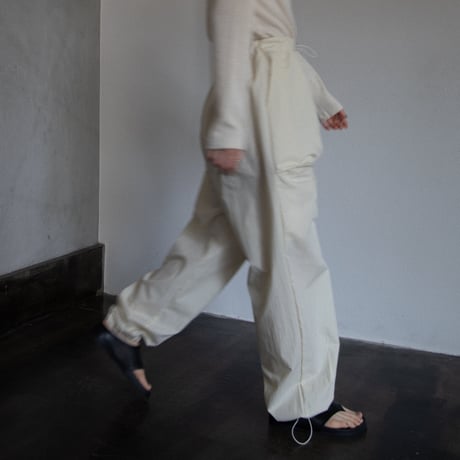 【nokcha original】2way pocket washer pants/ivory_np0768