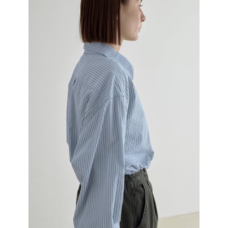 《予約販売》stripe accent shirt/2colors_nb0366