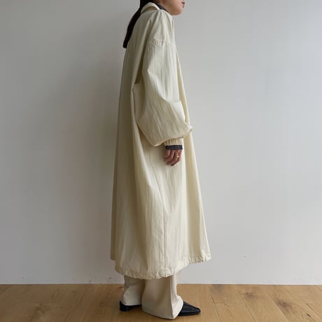 【nokcha original】s/s long coach jacket/ivory_no0285