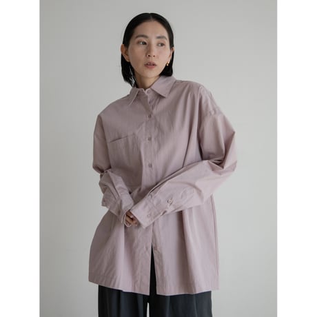 《予約販売》mannish over cotton shirt/2colors_nb0287