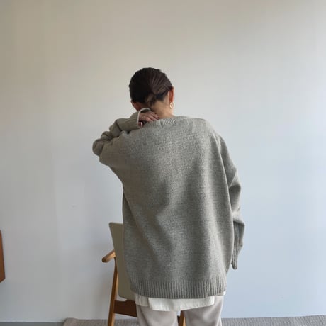 《予約販売》over botan knit/3colors_nt1170