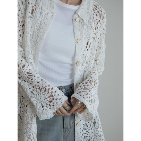 《予約販売》crochet cardigan_no0440