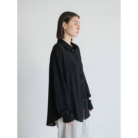 《予約販売》sheer loose ennui shirt/2colors_nb0371