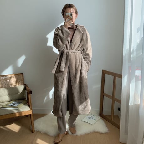 ✳︎予約販売✳︎shaggy gown coat_no0044