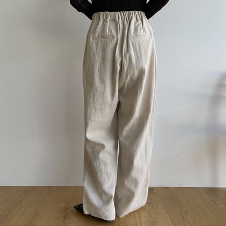 《予約販売》quality tuck linen pants/3colors_np0794