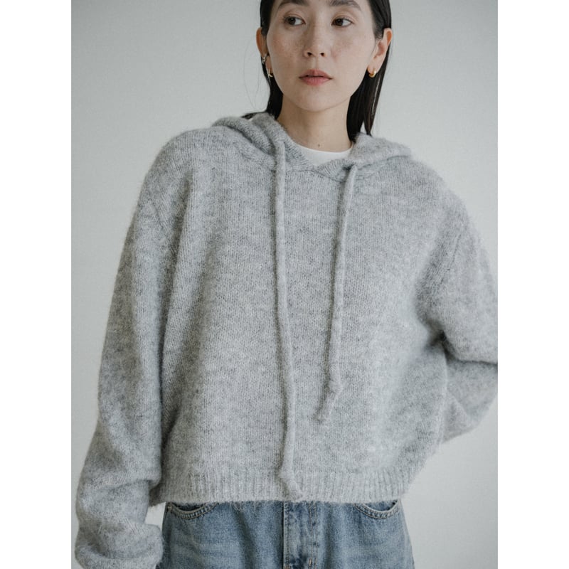 予約販売》over knit hoodie/2colors_nt2432 | NOKCHA