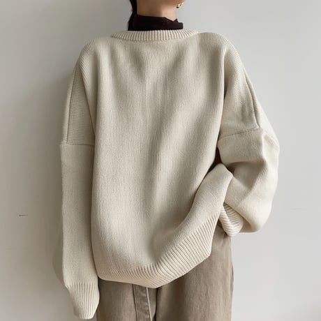 《予約販売》2way over knit cardigan/2colors_nt1464